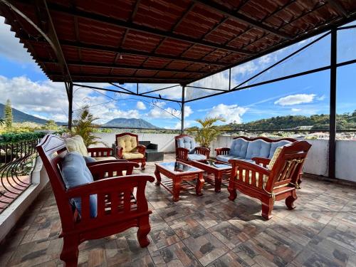 Terraza/balcón, Hotel & Restaurant Fleur de Lis in Concepción de Ataco