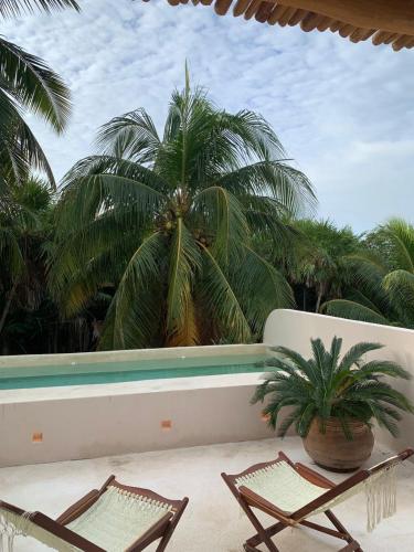 Peldbaseins, T'uut' Hotel in El Cuyo