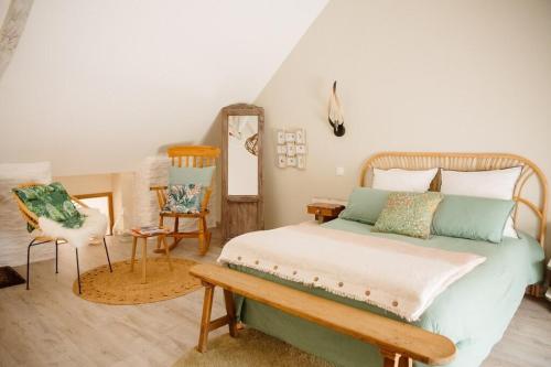 Gite romantique 4 étoiles avec Bain nordique privatif (Gite romantique 4 etoiles avec Bain nordique privatif) in Guignen