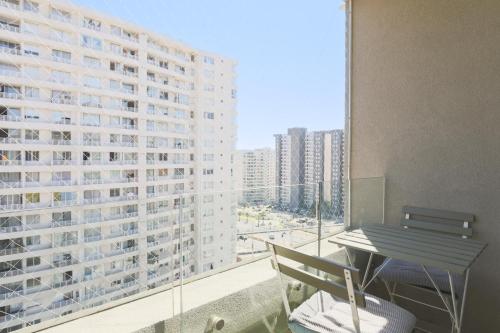 Μπαλκόνι/βεράντα, Departamento 2D2B Full Equipado a Pasos del Mar in Κοκίμπο