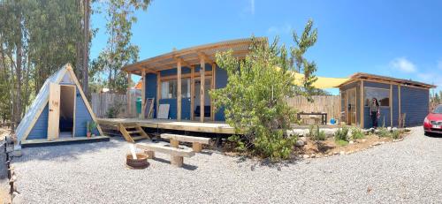 Casa Maqui & A frame room en el bosque in Kahvila