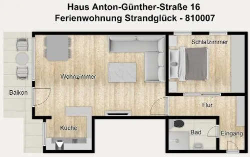 Haus Anton-Günther-Straße 16 Ferienwohnung Strandglück in Wangerooge, Deutschland