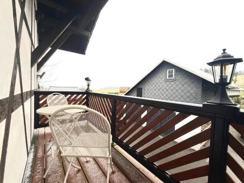 Balkons/terase, Ferienwohnung Am Blessberg in Stelzen in Sachsenbrunn