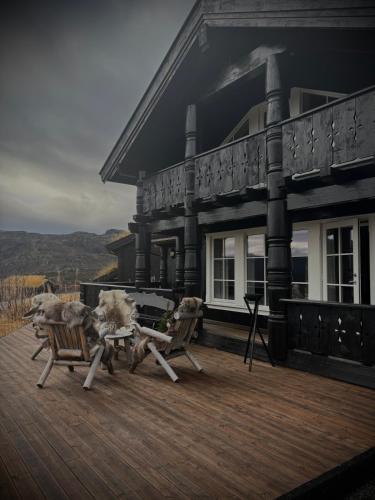 Viesnīcas āriene, Great mountain cabin with 12 beds in Vagsli