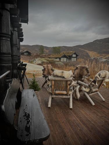Viesnīcas āriene, Great mountain cabin with 12 beds in Vagsli