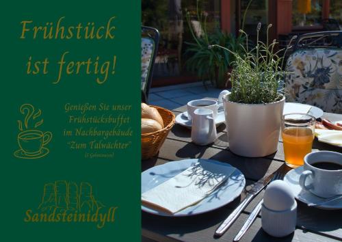 Sandsteinidyll in Rathen, Deutschland