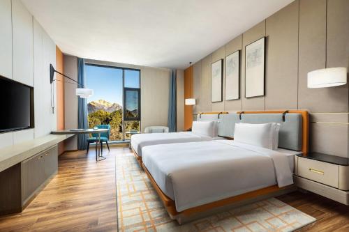 Habitación 2 camas, deluxe, vistas a la montaña, se aceptan fumadores