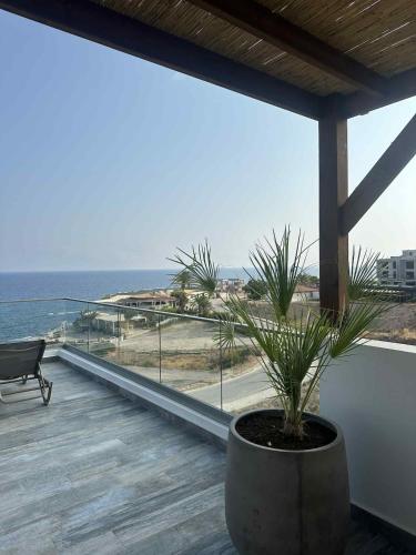 Seafront 3 bedroom penthouse in North Cyprus in Akanthou