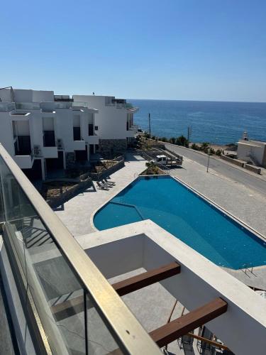Seafront 3 bedroom penthouse in North Cyprus in Akanthou