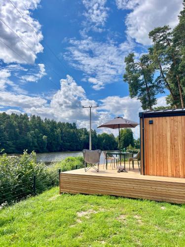 Exterior view, Tinyhouse Seetraumchen direkt am See mit Terrasse fur 4 in Bodenwöhr