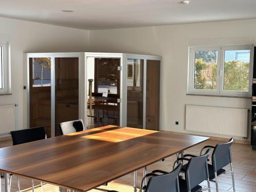 Szauna, Ferienhaus Biotop - Badeteich, Sauna, Kinoleinwand in Kolleda