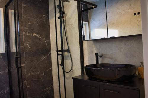 Shower, Ferienhaus Aurora in Twist