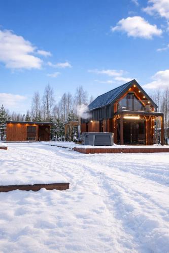 Domek nad Jeziorkiem Sauna -Silownia-Balia