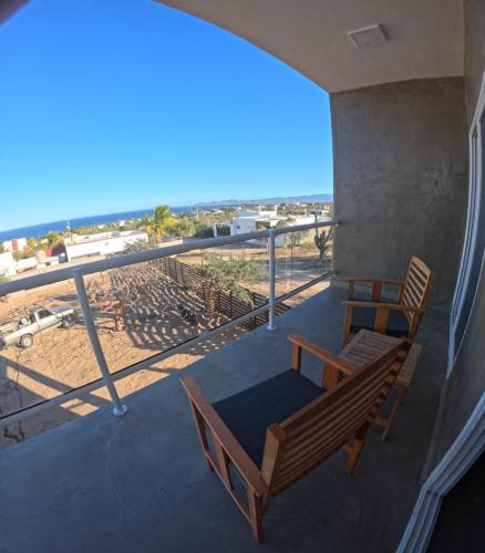 Balkons/terase, Departamento Orca con Vista al Mar, Starlink-1BD, 2do piso in El Sargento