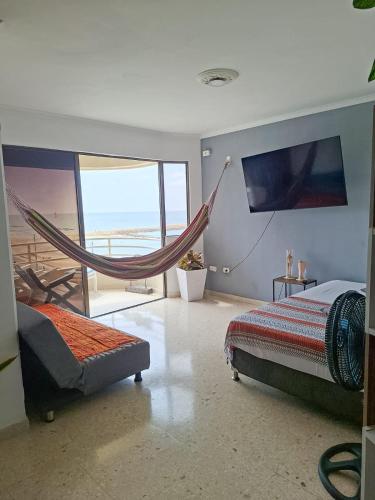 Relajación y vista al mar en hermoso apartamento en Cartagena