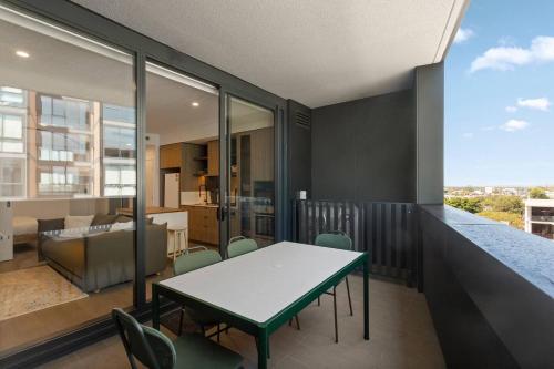 Balcony/terrace, Zetland Base - Urban Comfort near Dining & Transport in Zetland