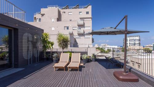 Ban công/sân hiên, Florentin House in Trung tâm thành phố Tel Aviv