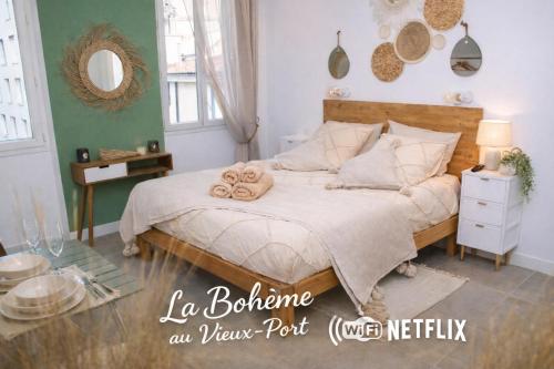 Studio Bohème au Vieux-Port Marseille Climatisé Netflix