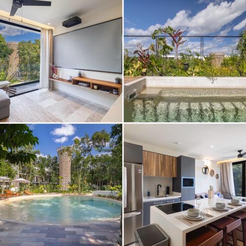 Penthouse 2BR in Tulum with Private Rooftop and Pool