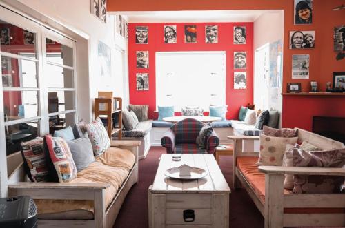 salon détente/TV commun, Hermanus Backpackers & Budget Accommodation in Hermanus