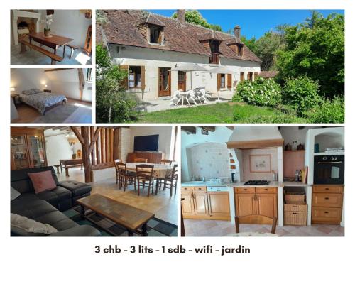 Ravissante longère avec grand jardin et cheminée (Ravissante longere avec grand jardin et cheminee) in Jeu-Maloches