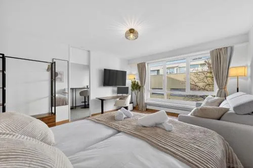 Toplage Basel Balkon & Gratis-Waschturm in Basel, Schweiz