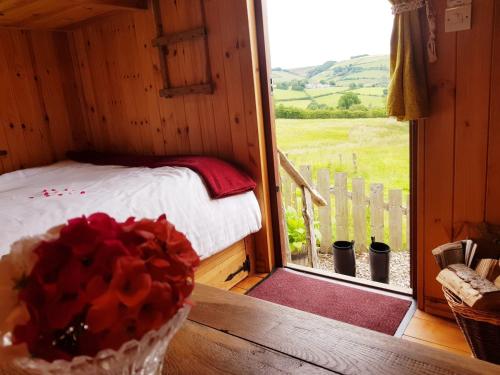 Cozy Cabin Retreat on top of the Shropshire hills in Bettws-y-crwyn