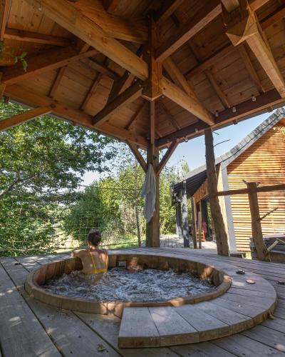 Iekārtas, Ecrin d'Auvergne Lodge et SPA privatif in Champs-sur-Tarentaine-Marchal