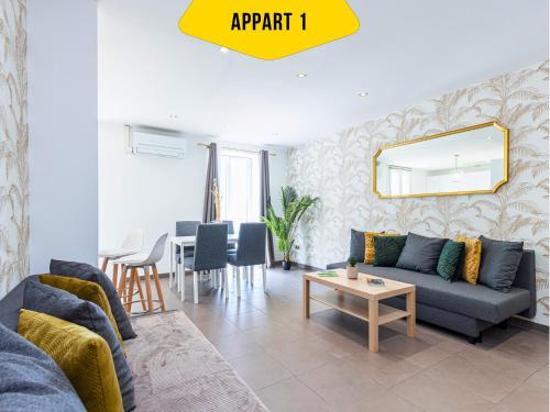 CASA REINE JEANNE- ideal groups & family -CENTRAL near train station - PARKING - New&CONFORT-AC, Nice