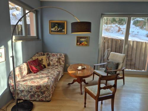 Viesnīcas āriene, Ferienwohnung mit Stil in Georgenthal (Thuringia)