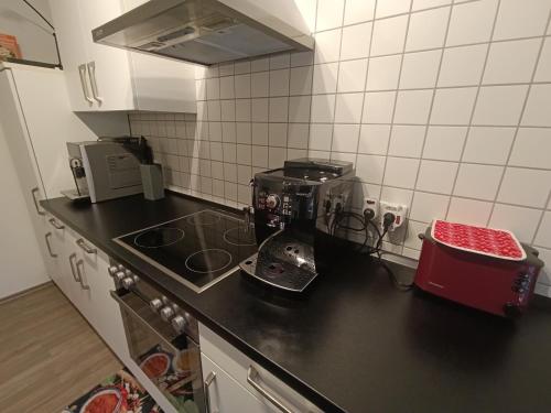 Køkken, Ferienwohnung unter der Burg in Elmstein