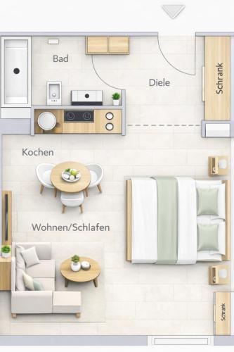 MEOS 3 -Zentrum-Hofblick-Gym-Netflix, Lipsia (foto 7)