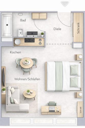 MEOS 2 -Zentrum-Parkplatz-Hofblick-Gym-Netflix, Leipzig (photo 6)