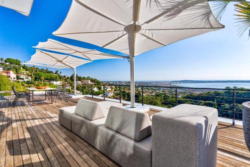 Villa Bambou bei Cannes mit Blick auf Cap Antibes