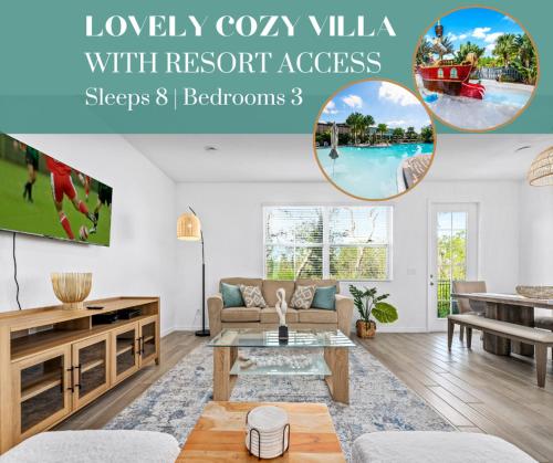 Lovely Townhome Sleeps 8 EVE101 in Davenport, USA