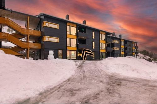 Ski in-out, cosy apartment in Funkelia Kongsberg in Конгсберг