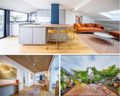 Loft design avec toit-terrasse en hyper centre
