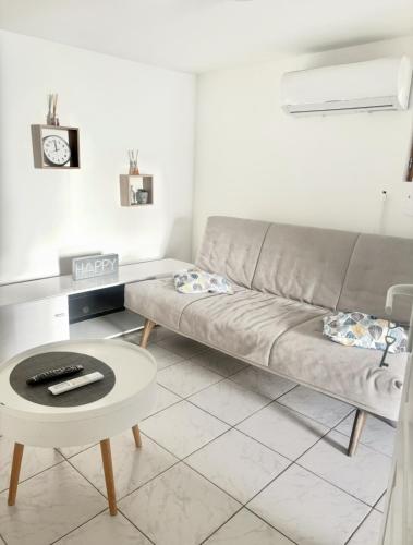 Appartement rez-de-chaussée avec jardin, climatisation et parking