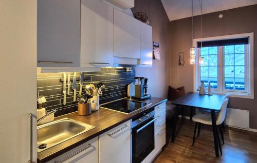 virtuve, 2 Bedroom Cozy Apartment In Røldal in Roldal