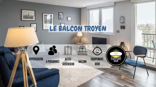 Le Balcon Troyen - Proche Hypercentre - 4 Pers., Troyes