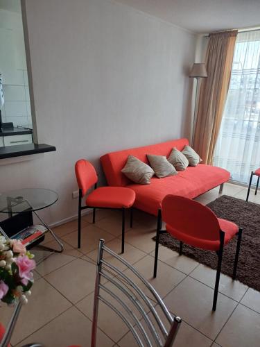 Arriendo Departamento Amoblado condominio Las Palmas