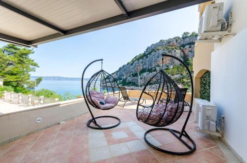 Balkons/terase, Apartments Serzane in Zastražišće