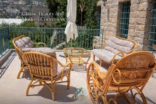 Balcony/terrace, Darna guesthouse in Deir El Qamar