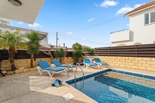 Peldbaseins, Villa St George - 3 Bed Villa with Private Pool in Xylophaghou