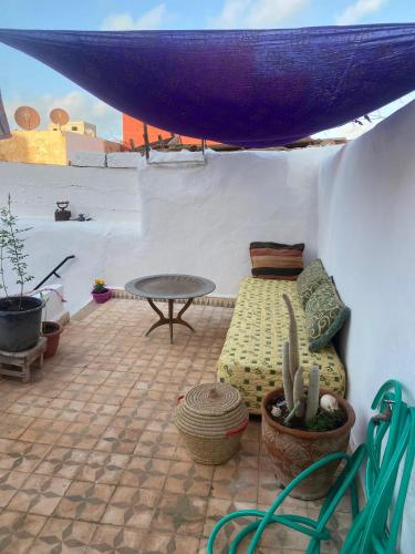Balkonas / terasa, casa tradicional marroqui in Sidi Ifnis