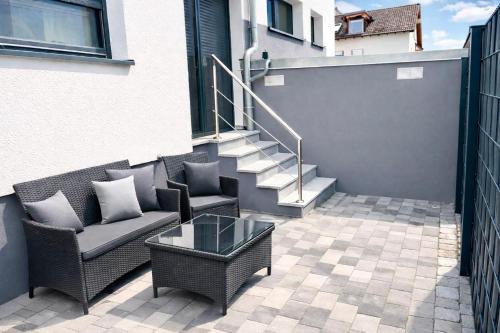 Viesnīcas āriene, STN Business Suite - Ferienwohnung mit Parkplatz & Balkon, Terrasse & Fußbodenheizung, Netflix Premi in Bad Friedrichshall