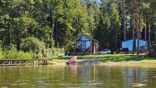 Exterior view of Mazury Resort-nowoczesna stodola 10 m od jeziora,prywatna plaza, wifi