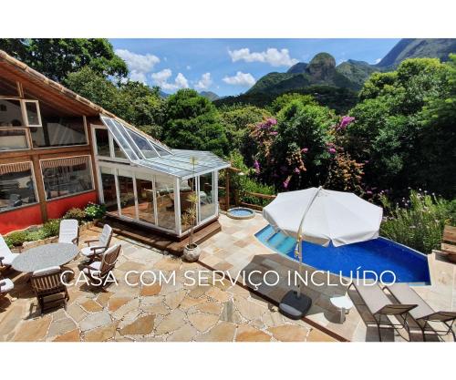 Casa Maria Comprida, serviço incluído, linda vista