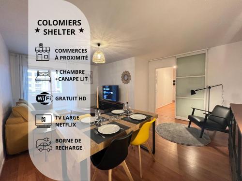 Colomiers Shelter - City, Terrasse, Wifi, Netflix – khách sạn tại Colomiers
