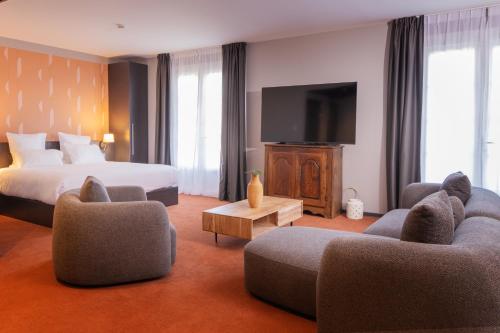 Shared lounge/TV area, Best Western Plus Le Canard Sur le Toit in Colomiers